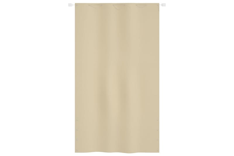 Balkongskjerm beige 140x240 cm oxfordstoff - Beige - Hagemøbler - Balkong - Sikkerhet & vindbeskyttelse balkong - Balkongbeskyttelse