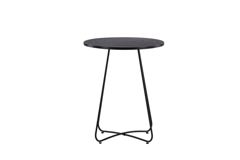 Bacong Cafébord 60 cm Rundt - Svart - Hagemøbler - Hagebord - Cafebord