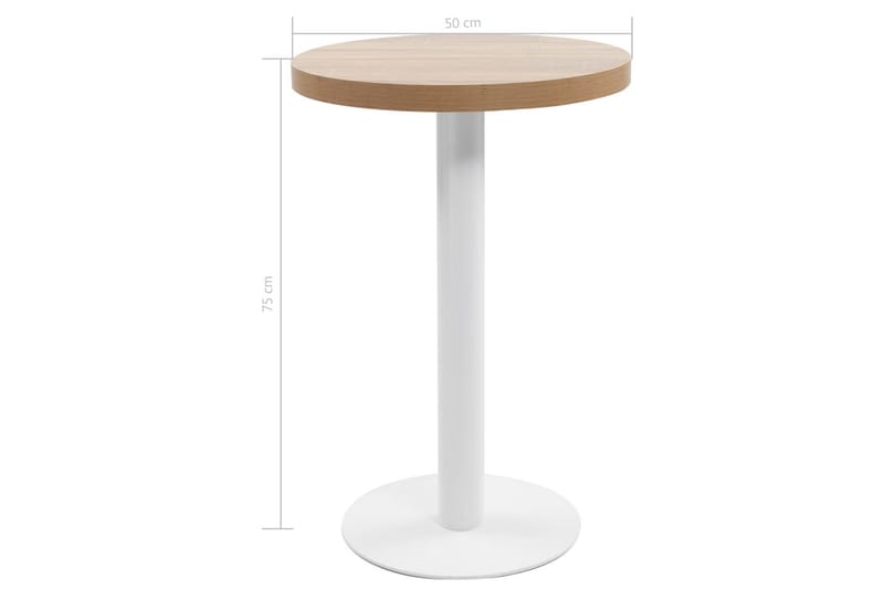 Bistrobord lysebrun 50 cm MDF - Brun - Hagemøbler - Hagebord - Cafebord