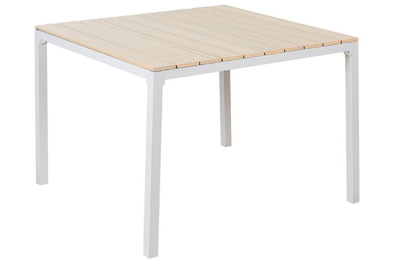 Edmundston Spisebord 95x95 cm - Beige/Hvit - Hagemøbler - Hagebord - Spisebord ute