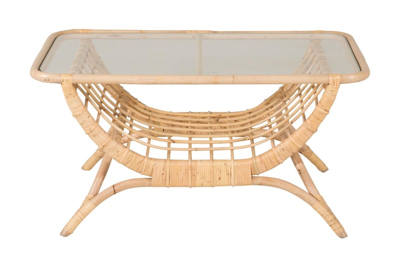 Moana Cafébord 95 cm - Tre/natur - Hagemøbler - Hagebord - Loungebord & Sofabord utendørs