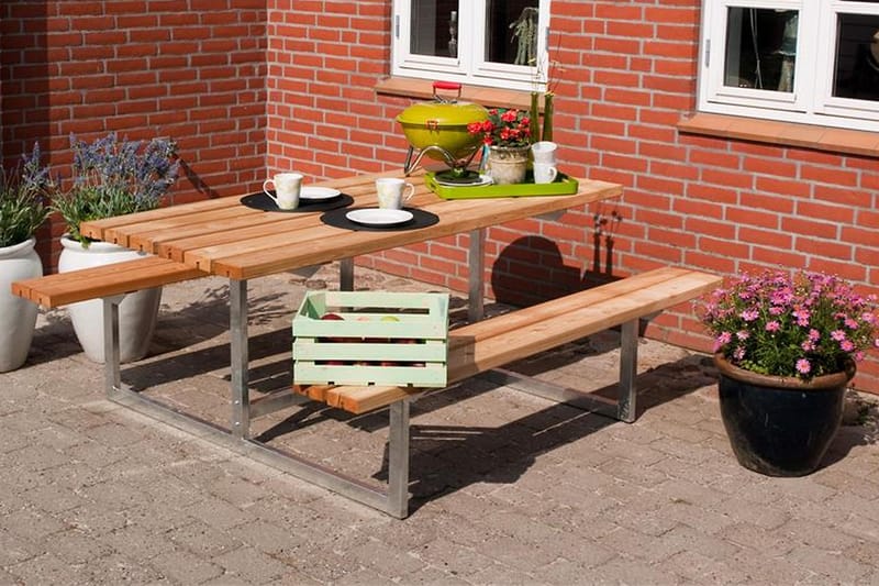 Basic bord- og benkesett lengde 177 cm - Hagemøbler - Hagebord - Piknikbord