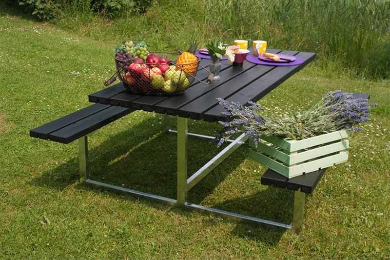 Basic bord- og benkesett lengde 177 cm - Hagemøbler - Hagebord - Piknikbord