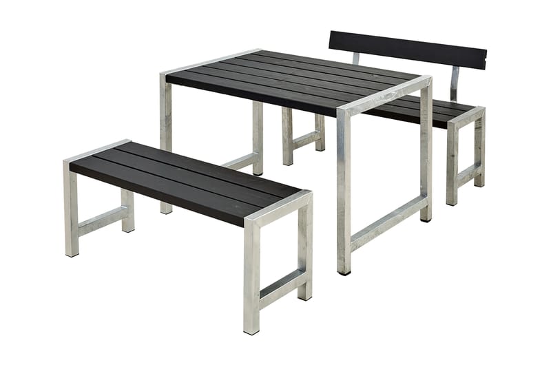 PLUS Cafésett med 1 Ryggstøtte 127 cm - Piknikbord - Hagemøbler barn - Piknikbord barn