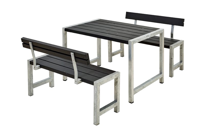PLUS Cafésett med 2 Ryggstøtte 127 cm - Piknikbord - Hagemøbler barn - Piknikbord barn
