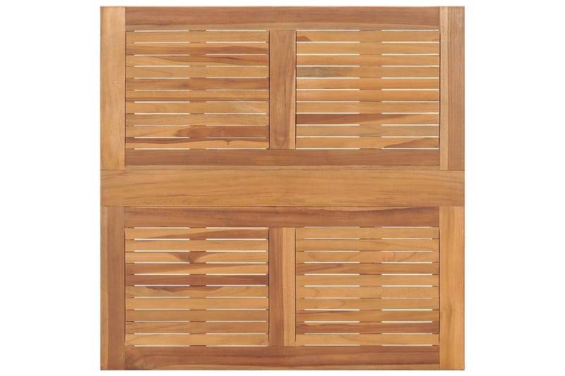 Sammenleggbart hagebord 90x90x75 cm heltre teak - Brun - Hagemøbler - Hagebord - Spisebord ute