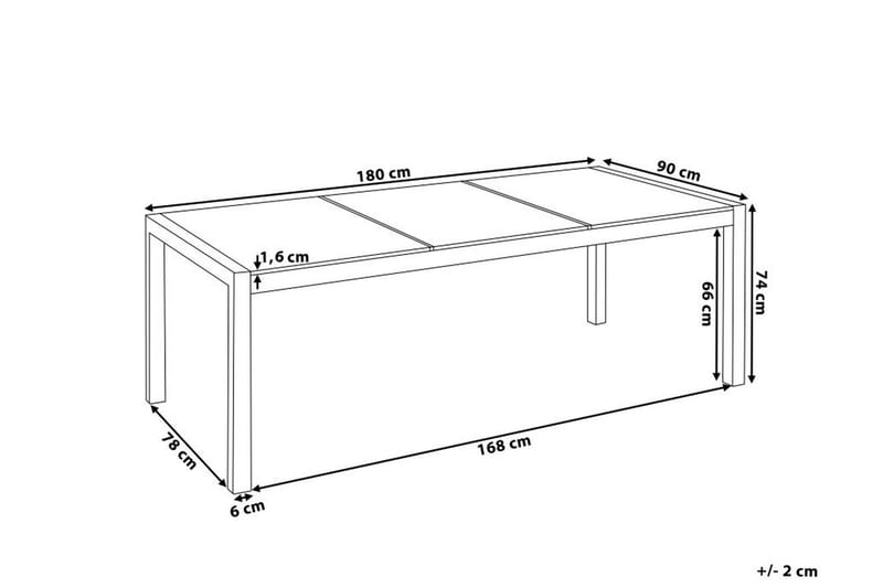 Grosseto Hagebord 180 cm - Grå - Hagemøbler - Hagebord - Spisebord ute