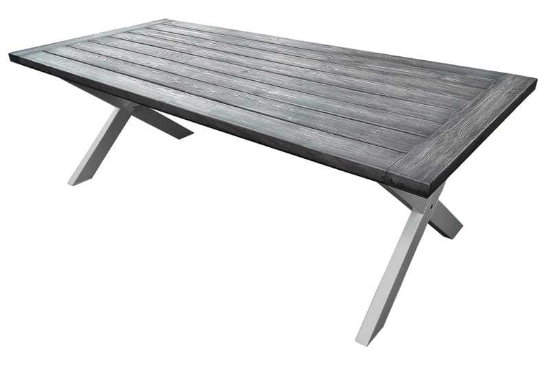 Hains Fasta Spisebord 220 cm - Svart/Grå/Hvit - Hagemøbler barn - Spisebord ute
