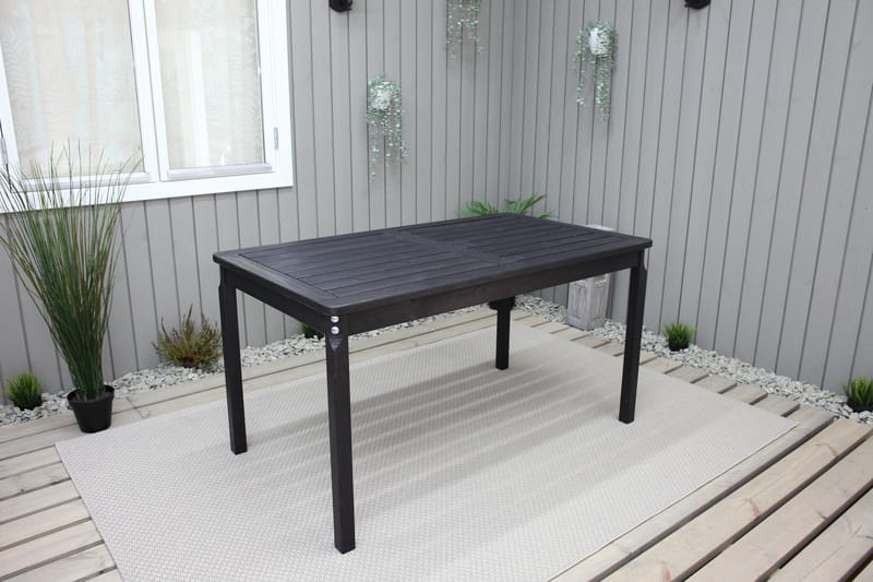 Olivio Spisebord 135x77 cm - Svart - Hagemøbler - Hagebord - Spisebord ute