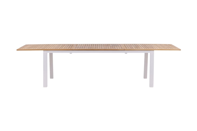 Panama Forlengningsbart Spisebord 224-324 cm Teak/Hvit - Teak/Hvit - Hagemøbler - Hagebord - Spisebord ute