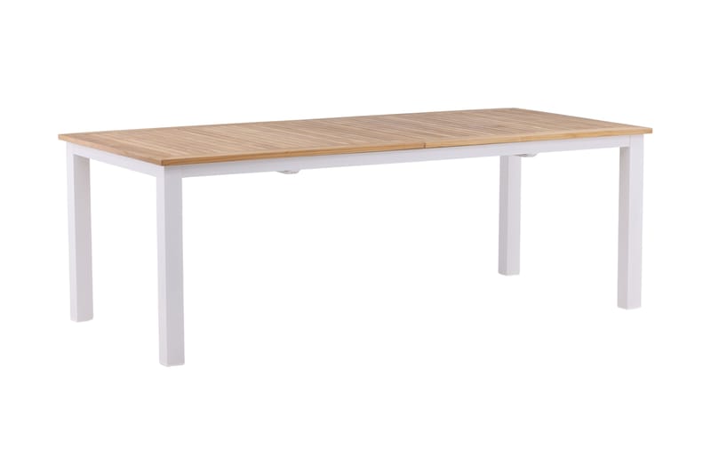 Panama Forlengningsbart Spisebord 224-324 cm Teak/Hvit - Venture Home - Spisebord ute - Hagemøbler barn