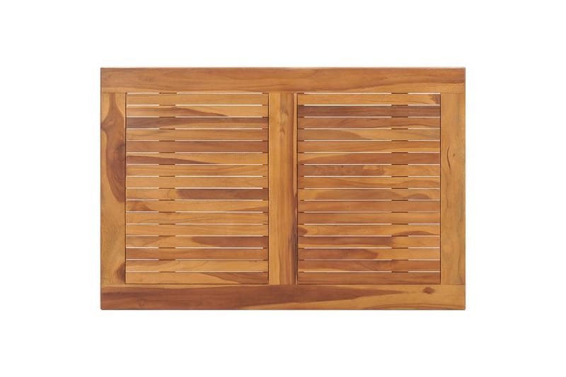 Sammenleggbart hagebord 90x60x75 cm heltre teak - Brun - Hagemøbler - Hagebord - Spisebord ute