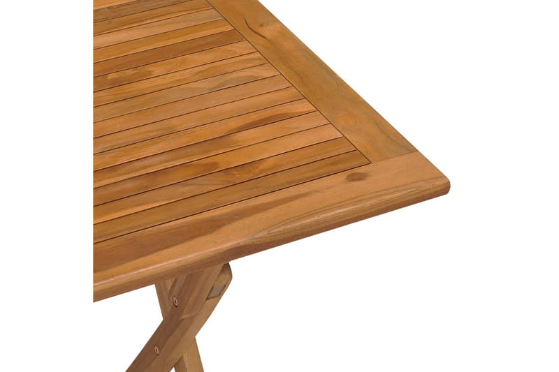 Sammenleggbart hagebord 90x60x75 cm heltre teak - Brun - Hagemøbler - Hagebord - Spisebord ute