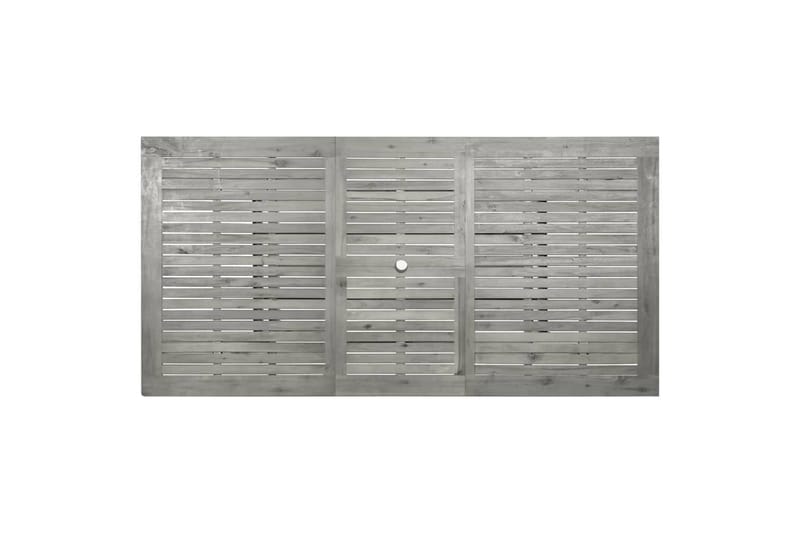 Utendørs spisebord (150-200)x100x75 cm heltre akasie - Grå - Hagemøbler - Hagebord - Spisebord ute