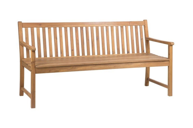 Hagebenk akasietre Lysebrun 180 cm VIVARA - Tre/natur - Hagemøbler - Utesofa - Benker