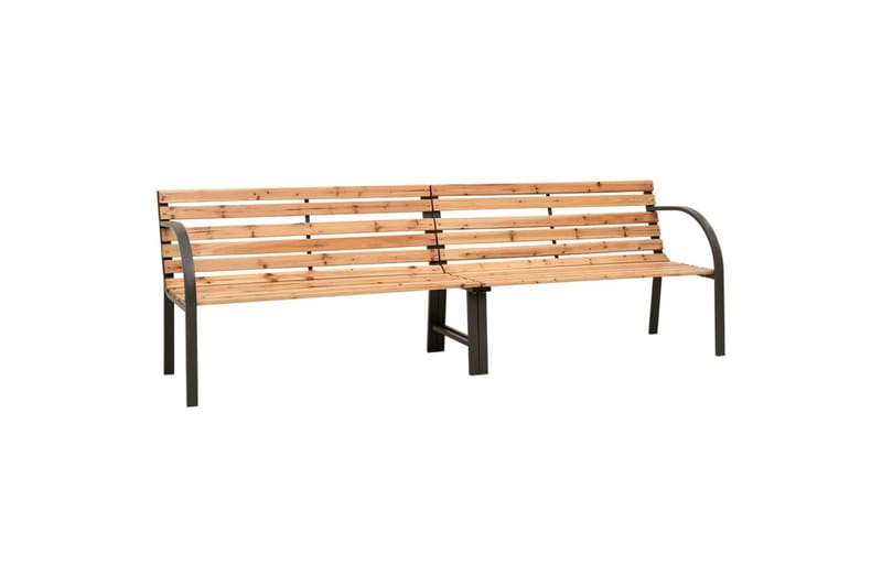 Dobbel hagebenk 241 cm kinesisk grantre - Brun - Hagemøbler - Utesofa - Benker