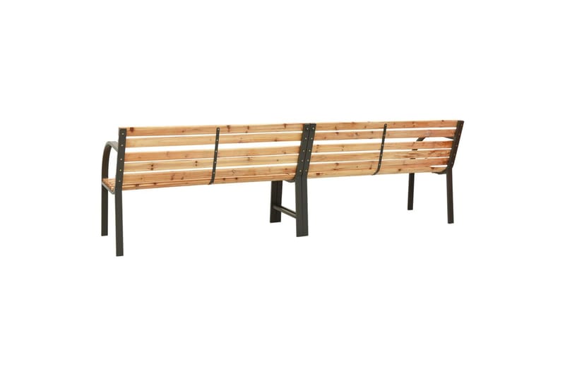 Dobbel hagebenk 241 cm kinesisk grantre - Brun - Hagemøbler - Utesofa - Benker