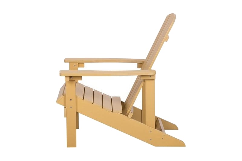 Adirondack Solstol 88 | 75 | 88 cm - Gul - Hagemøbler - Stoler & Lenestoler - Solstoler - Dekkstol