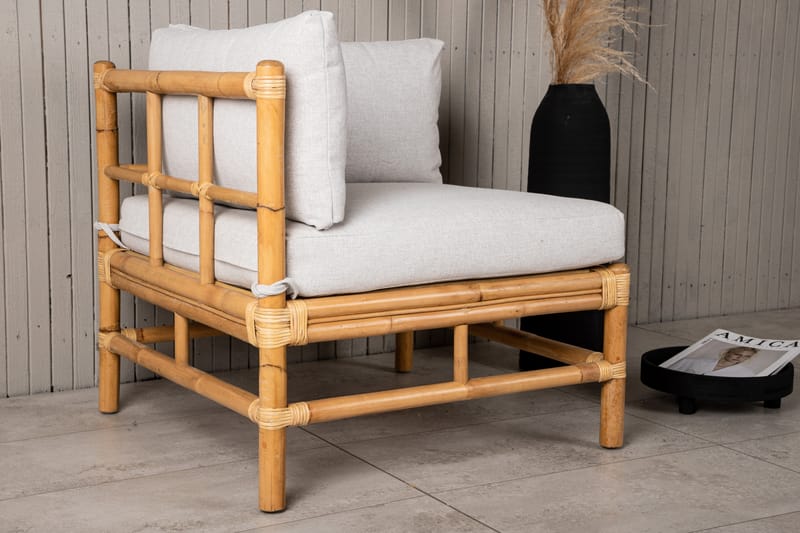 Cane Hjørnemodul - Beige - Hagemøbler - Loungemøbler - Moduler - Hjørnemodul hagesofa