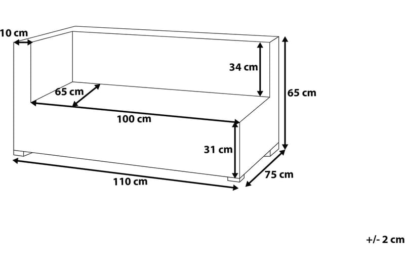 Comfy Loungegruppe 76 cm - Grå - Hagemøbler - Loungemøbler - Loungesett