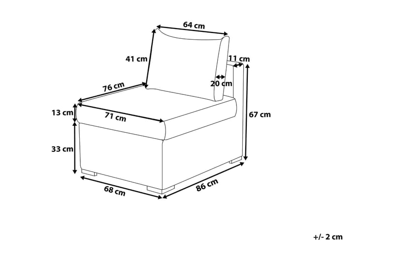 Contare Loungegruppe 240 cm - Brun - Hagemøbler - Loungemøbler - Loungesett