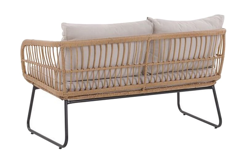 Pianillo 4-seter Loungegruppe - Beige/Kunstrotting - Hagemøbler - Loungemøbler - Loungesett