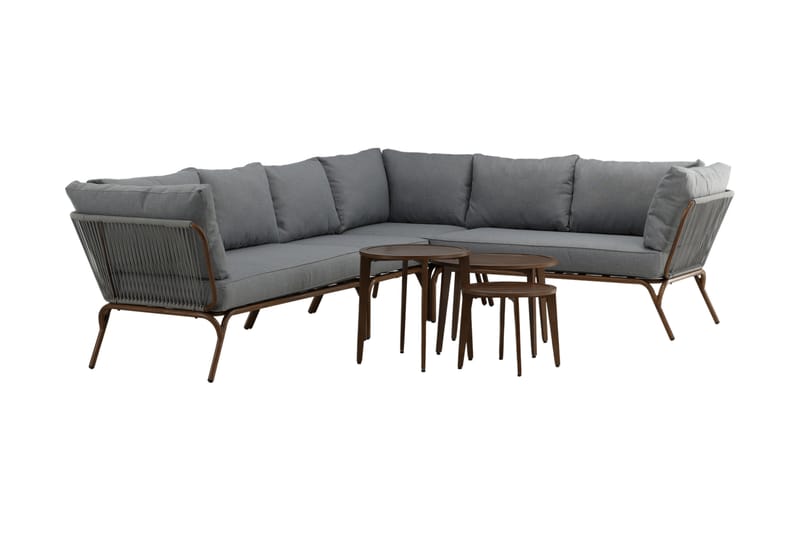 Roxo Hjørnesofa - Brun - Hagemøbler - Loungemøbler - Loungesett