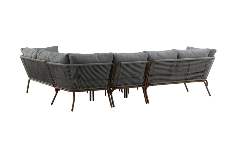 Roxo Hjørnesofa - Brun - Hagemøbler - Loungemøbler - Loungesett