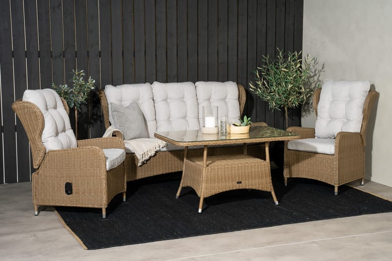 Washington Loungegruppe Natur - Venture Home - Verandamøbler - Sofagruppe utendørs - Loungesett