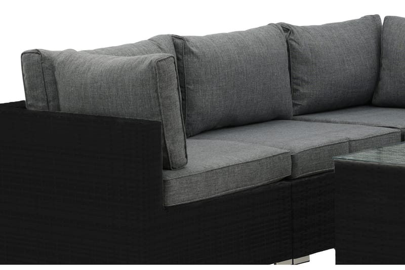 Amazon Loungesofa Svart - Venture Home - Hagemøbler - Loungemøbler - Lounge sofa