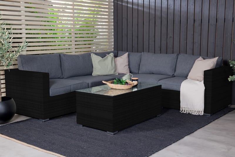 Amazon Loungesofa - Svart - Hagemøbler - Loungemøbler - Lounge sofa