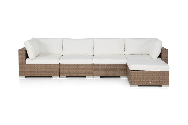 Bahamas Loungesofa 5 Pers Divan/Bord - Sand - Lounge sofa - Utesofa