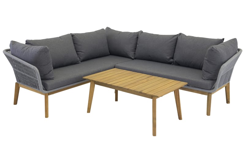 Chania Hjørnesofa - Grå - Hagemøbler - Loungemøbler - Lounge sofa