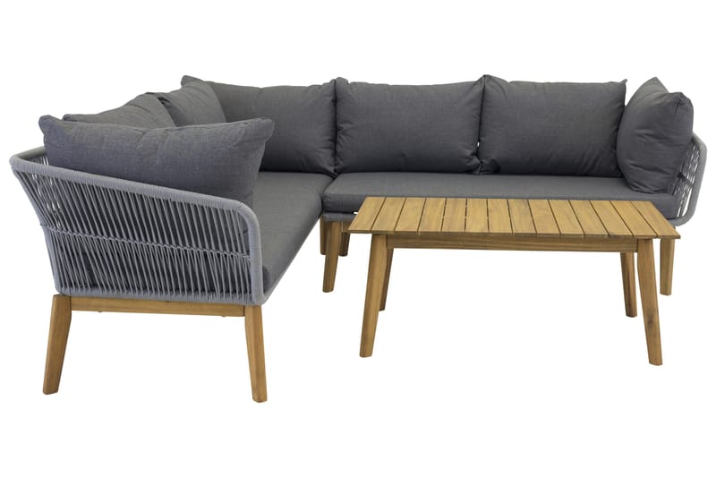 Chania Hjørnesofa - Grå - Hagemøbler - Loungemøbler - Lounge sofa