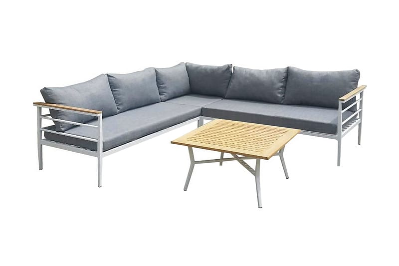 Mexico Hjørnesofa - Hvit - Hagemøbler - Loungemøbler - Lounge sofa