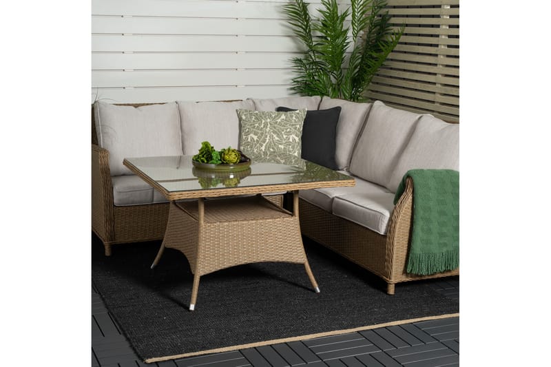 Vikelund Hjørnesofa - Natur - Hagemøbler - Loungemøbler - Lounge sofa