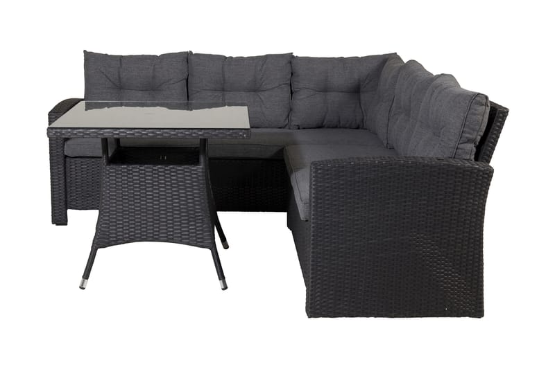 Watford Hjørnesofa Svart - Venture Home - Lounge sofa - Utesofa