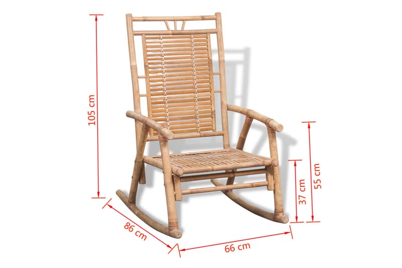 Gyngestol bambus - Bambus - Hagemøbler - Loungemøbler - Loungestol ute