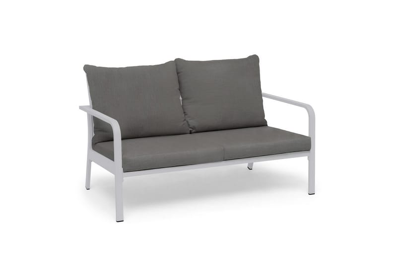 Sofa Hillerstorp Hånger Hvit ramme Puter gråbeige - Hvit ramme Puter gråbeige - Hagemøbler - Loungemøbler - Lounge sofa