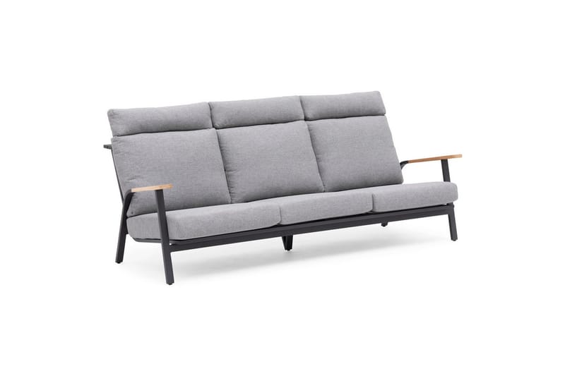 Sofa Hillerstorp Kungshult 3-seter Grå - Hagemøbler - Loungemøbler - Lounge sofa