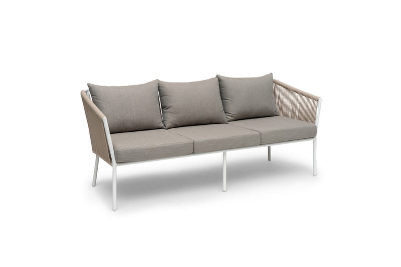 Sofa Hillerstorp Lersund Hvit/Beige - Hvit/Beige - Hagemøbler - Loungemøbler - Lounge sofa