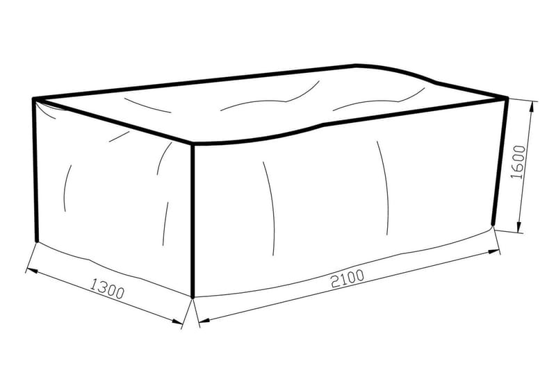 Klas Møbelbeskyttelse 130x160x210 - Grå - Hagemøbler - Puteoppbevaring & møbelbeskyttelse - Overtrekk hagemøbler