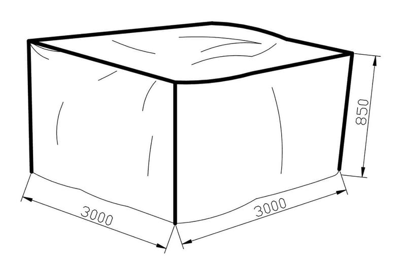 Klas Møbelbeskyttelse 300x85x300 Grå - Venture Home - Hagemøbler - Puteoppbevaring & møbelbeskyttelse - Overtrekk hagemøbler