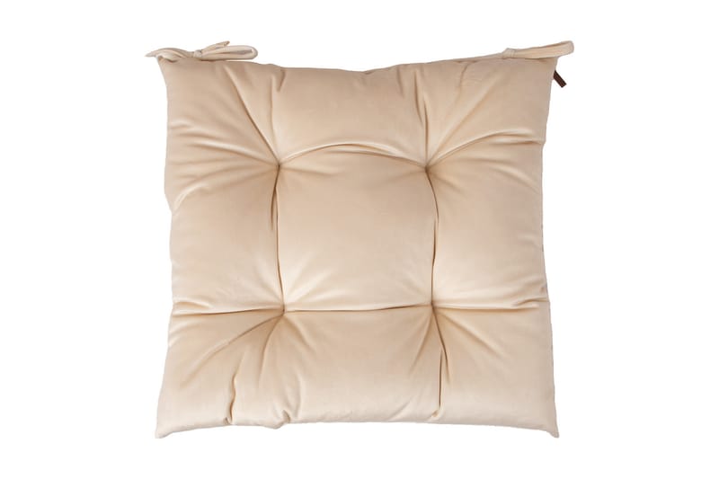 Velvet Sittepute 40x40 cm Beige - Hagemøbler - Puter - Sitteputer