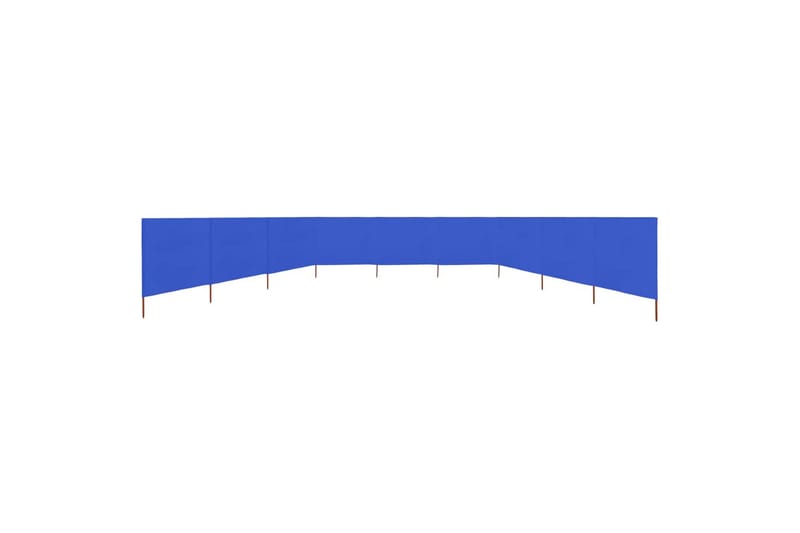 Vindskjerm 9 paneler stoff 1200x80 cm asurblå - Blå - Hagemøbler - Solbeskyttelse - Avskjerming & vindskjerm - Skjerm