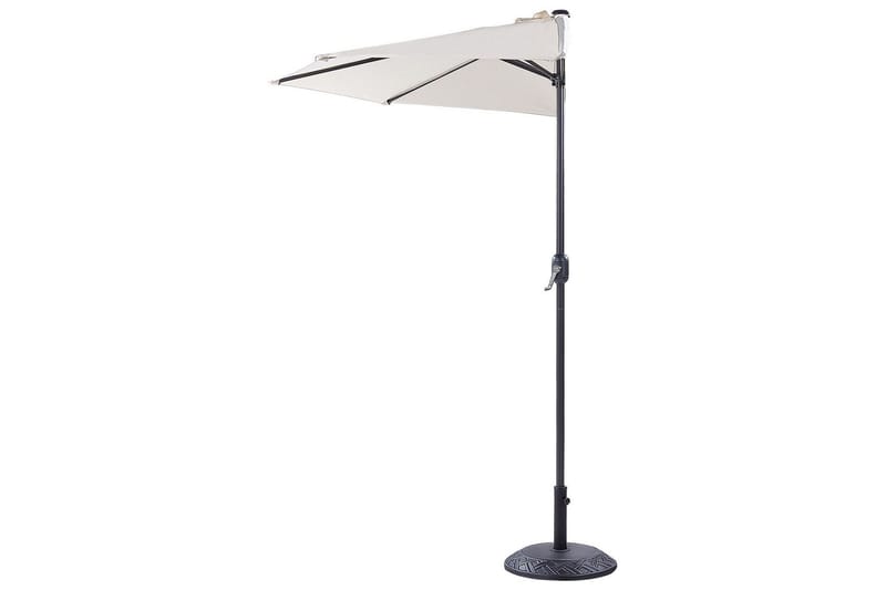 Carleton Parasol 100x270 cm - Beige/Sort - Hagemøbler - Solbeskyttelse - Parasoller