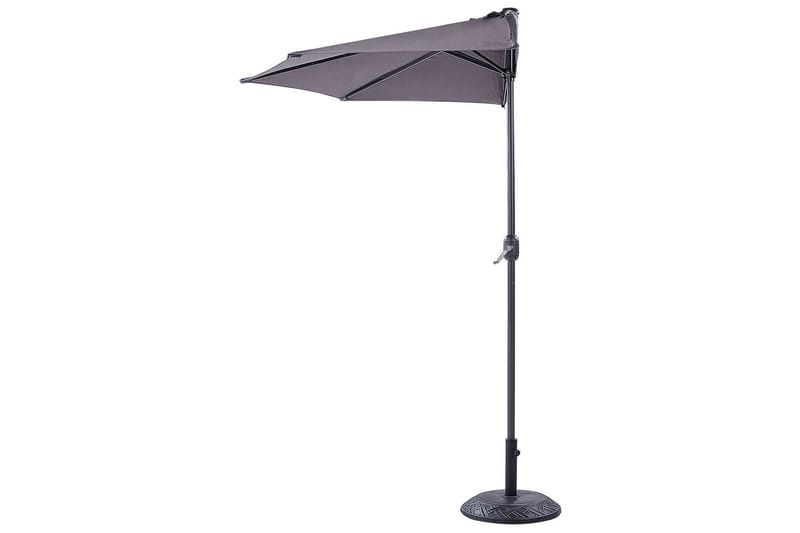 Carleton Parasol 100x100 cm - Svart/Grå - Hagemøbler - Solbeskyttelse - Parasoller