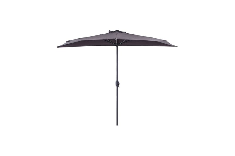 Carleton Parasol 100x100 cm - Svart/Grå - Hagemøbler - Solbeskyttelse - Parasoller