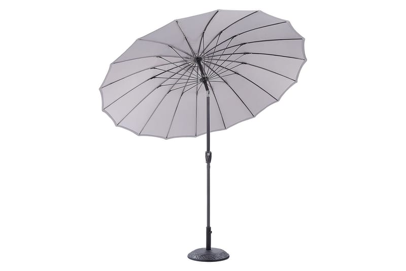 Faenza Parasol 255 cm - Svart/Grå - Hagemøbler - Solbeskyttelse - Parasoller