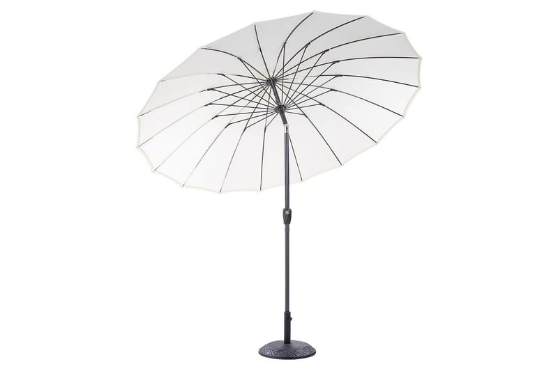 Faenza Parasol 255 cm - Beige/Sort - Hagemøbler - Solbeskyttelse - Parasoller